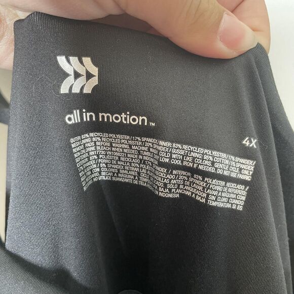 All In Motion Dress Women Plus 4X Black Sleeveless Pocket Athletic UPF 50 Tennis - Picture 4 of 7